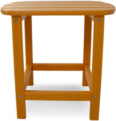 POLYWOOD SBT18TA South Beach 18" Outdoor Side Table, Tangerine