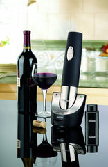 Waring Pro WO50B Cordless Wine Opener with Vacuum Sealer and Foiler Cutter, Black