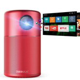 Nebula Capsule Smart Mini Projector, by Anker, Portable 100 ANHC lm High-Contrast Pocket Cinema with Wi-Fi, DLP, 360° Speaker, 100" Picture, Android 7.1, 4-Hour Video Playtime, and App