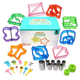 29 pcs Sandwich Cutters for Kids - Bread Crust Cutter & Fruit Cutter Set in Colorful Playful Designs - Make Lunchtime Fun - Even for Picky Eaters - Easy to Use and Safe for Kids - Bento Accessories