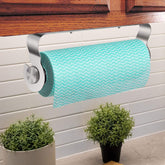 Paper Towel Holder Under Cabinet, Adhesive Wall Mount Paper Towel Holder for Kitchen, Bathroom, Pantry, Utility Room, Brushed 304 Stainless Steel (NO Drilling)