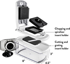 Vegetable Chopper Mandoline Slicer Dicer - Onion Chopper - Vegetable Dicer Food Chopper Dicer Pro - Spiralizer Vegetable Slicer by Veracity & Verve