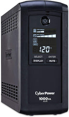CyberPower  CP1500AVRLCD Intelligent LCD UPS System, 1500VA/900W, 12 Outlets, AVR, Mini-Tower