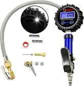 TILKA TOOLS Digital Tire Inflator with Pressure Gauge - Air Compressor Accessories -White LED Light - Great Gifts of Air Tools and Accessories - Quality Auto Mechanic Tools for Men and Women 200 PSI