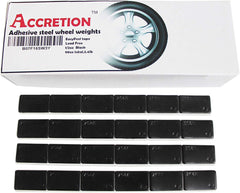 Accretion 90oz (180pcs), 1/2 oz(0.5 oz), Black, Wheel Weights. USA White Tape, Easy to Peel