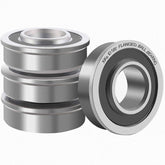 XiKe 4 Pack Flanged Ball Bearing ID 5/8" x OD 1-3/8", Lawn Mower, Wheelbarrows, Carts & Hand Trucks Wheel Hub for Suitable, Replacement for Snapper, Stens, JD, Snapper, MTD, Marathon & AYP Etc.