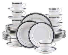 Mikasa 5224199 Platinum Crown 40-Piece Dinnerware Set, Service for 8
