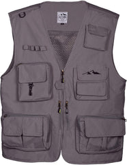 Autumn Ridge Traders Fly Fishing Photography Climbing Vest with 16 Pockets Made with Lightweight Mesh Fabric for Travelers, Sports, Hiking, Bird Watching, River Guide Adventures and Hunting.