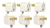 3-Prong to 2-Prong Adapter Grounding Converter 3 Pin to 2 Pin Power AC Ground Lifter For wall Outlets Plugs, Electrical, Household, Workshops, Industrial, Machinery, And Appliances, 6-Piece.
