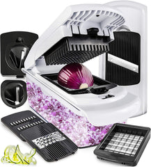 Vegetable Chopper Mandoline Slicer Dicer - Onion Chopper - Vegetable Dicer Food Chopper Dicer Pro - Spiralizer Vegetable Slicer by Veracity & Verve