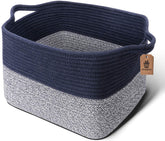 EIVOTOR Cube Storage Bins - Shelf Baskets for Storage Towel Book Cloth Storage Bins for Office Woven Basket for Shelves Baby Laundry Basket Toys Storage Basket Closet Storage Basket, 13''x9.8''x 9''