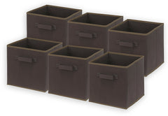 KaryHome 6 Pack - SimpleHouseware Foldable Cube Storage Bin, Black