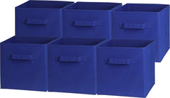KaryHome 6 Pack - SimpleHouseware Foldable Cube Storage Bin, Black