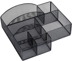 URFORESTIC Cutlery Utensil Holder - Organizer Caddy for Cups, Forks, Spoons, Plates, Napkins, Condiments and More - Mesh Holder is Excellent for Silverware Organization