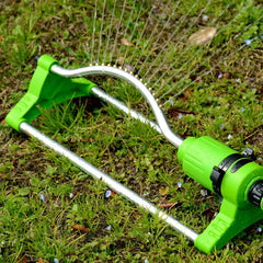 YESTAR Garden Oscillating Sprinkler Lawn Sprinkler with Brass 17 Holes for Yard Width & Flow Control, Water Up to 3,600 Sq. Ft.