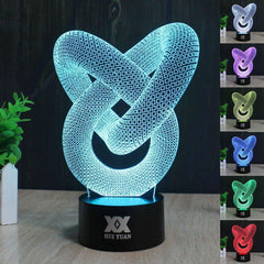 3D Illusion Animal Giraffe Remote Control LED Desk Table Night Light Lamp 7 Color Touch Lamp Kiddie Kids Children Family Holiday Gift Home Office Childrenroom Theme Decoration by HUI YUAN