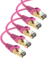Maximm Cat7 Ethernet Cable, 15 Feet, Green, 5-Pack - Pure Copper - RJ45 Gold-Plated Snagless Connectors 600 MHz, 10 Gbps. for Fast Network & Computer Networking + Cable Clips and Ties