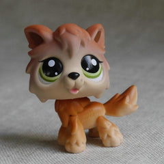 TOP Satisfied Brown Wolf Dog Pubby #2141 Action Figure LPS mini LHCTLEST PET SHOP 2" Fast Ship