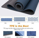 TOPLUS Yoga Mat - Classic 1/4 inch Pro Yoga Mat Eco Friendly Non Slip Fitness Exercise Mat with Carrying Strap-Workout Mat for Yoga, Pilates and Floor Exercises