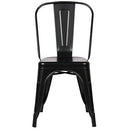 POLY & BARK EM-112-BLK-X4 Trattoria Side Chair in in Black (Set of 4)