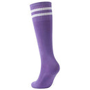 Youth Soccer Socks Fasoar Teens Knee High Football Socks Long Striped Rugby Tube Socks 2/6/10 Pairs