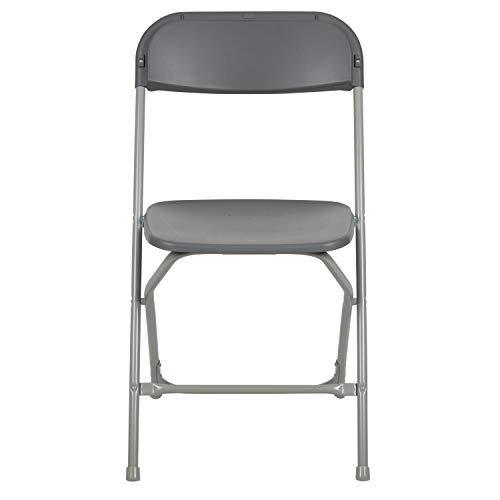 Flash Furniture 10 Pk. HERCULES Series 650 lb. Capacity Premium White Plastic Folding Chair