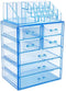 Sorbus Acrylic Cosmetic Makeup and Jewelry Storage Case Display-Spacious Design-for Bathroom, Dresser, Vanity and Countertop (4 Large, 2 Small Drawers, Clear)