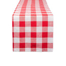 DII Cotton Buffalo Check Table Runner for Family Dinners or Gatherings, Indoor or Outdoor Parties, Halloween, & Everyday Use (14x72",  Seats 4-6 People), Orange & Black