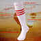 saounisi Unisex Tube Socks Stripe,2 Pairs Knee High Football Soccer Volleyball Baseball Cheerleading Team Socks