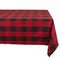 DII Cotton Buffalo Check Table Runner for Family Dinners or Gatherings, Indoor or Outdoor Parties, Halloween, & Everyday Use (14x72",  Seats 4-6 People), Orange & Black