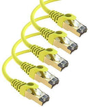 Maximm Cat7 Ethernet Cable, 15 Feet, Green, 5-Pack - Pure Copper - RJ45 Gold-Plated Snagless Connectors 600 MHz, 10 Gbps. for Fast Network & Computer Networking + Cable Clips and Ties