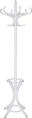 Headbourne 8000 Floor Standing Hat and Coat Rack with Umbrella Stand, Wood with Dark Walnut Paint Finish
