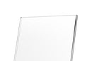 TWING Table Sign Display Holder - Slant Ad Photo Frame Brochure Holder - Clear Acrylic 5x7 inches Pack of 6