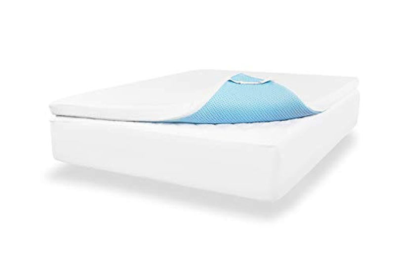 ViscoSoft 3-Inch 3.5 lbs. Density Gel Memory Foam Mattress Topper (Cal King) – Includes Ultra Soft Removable Cover with Adjustable Straps