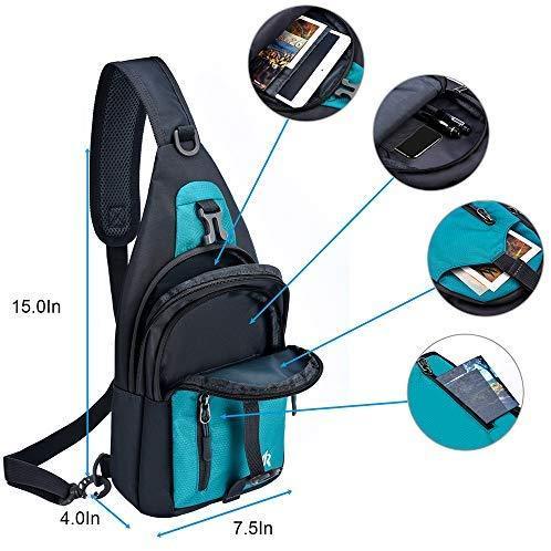 Y&R Direct Sling Bag Sling Backpack,Shoulder Chest Crossbody Bag Purse Nylon Lightweight Multicolor Small Daypack Outdoor Hiking Camping Travel Women Men Boy Girls Kids Gifts