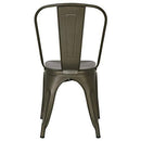 POLY & BARK EM-112-BLK-X4 Trattoria Side Chair in in Black (Set of 4)