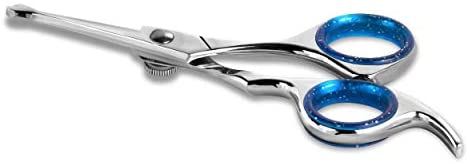 Elfirly Pro Dog Grooming Scissors, Straight Pet Grooming Shears, with Safety Round Tip, Ball Point for Easy and Safe use. | Premium Sharp Long Lasting Professional Hair Trimming Scissors