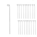 Tingyuan 24 Inches Single Stem Plant Support Stakes Steel Garden Stakes, Pack of 20