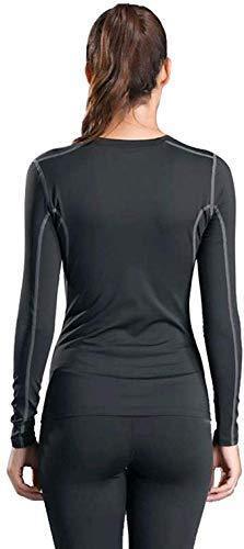 WANAYOU Women's Compression Shirt Dry Fit Long Sleeve Running Athletic T-Shirt Workout Tops