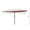 Outsunny VD-3454OPBE Crank-Tan 15' Double-Sided Twin Outdoor Market Patio Umbrella with Cran, L x 8.85'W x 7.9'H