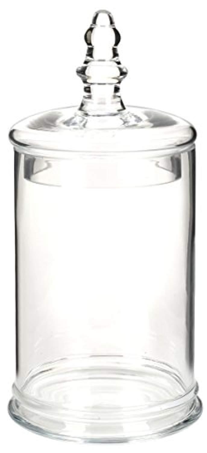 Mantello Decor Glass Apothecary Jars (Clear, Medium, Set of 3)