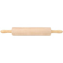 15-Inch Long Wooden Rolling Pin, Hardwood Dough Roller With Smooth Rollers for Baking Bread, Pastry, Cookies, Pizza, Pie, and Fondant