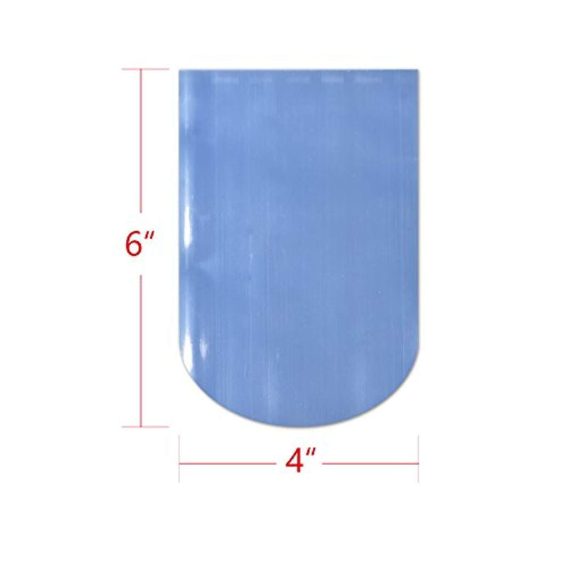 500 pcs 4 x 6 inch Shrink Wrap Bags for Bath Bombs, Soaps, Bottles, Cookies, Crafts & DIY Homemade Products, Odorless Round End Heat Shrink Wrapping Bags