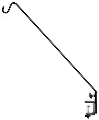 CenYC 49 Inch Deck Hook, Double Forged Solid Metal Single Piece Rod, Ideal for Bird Feeders, Plant Hangers, Coconut Shell by AshmanOnline