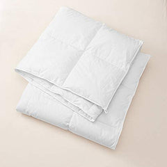 Eddie Bauer Unisex-Adult Signature Medium Down Comforter, White Full Queen Full