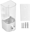 AIFUSI Soap Dispenser Wall Mount, Hand Liquid Shampoo Shower Gel Dispenser Manual Commercial Lotion Container for Bathroom Kitchen Office（15.2oz）