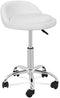 Adjustable Hydraulic Rolling Swivel Salon Stool Chair Tattoo Massage Facial Spa Stool Chair with Back Rest (PU Leather Cushion) (1PCS)