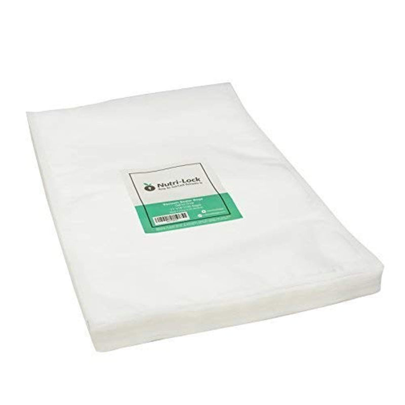 Nutri-Lock Vacuum Sealer Bags. 100 Gallon Bags 11x16 Inch. Commercial Grade Food Sealer Bags for FoodSaver, Sous Vide