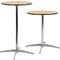 Flash Furniture 30'' Round Wood Cocktail Table with 30'' and 42'' Columns