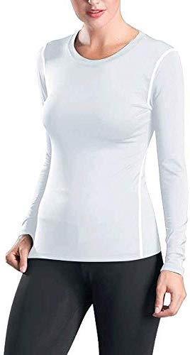 WANAYOU Women's Compression Shirt Dry Fit Long Sleeve Running Athletic T-Shirt Workout Tops